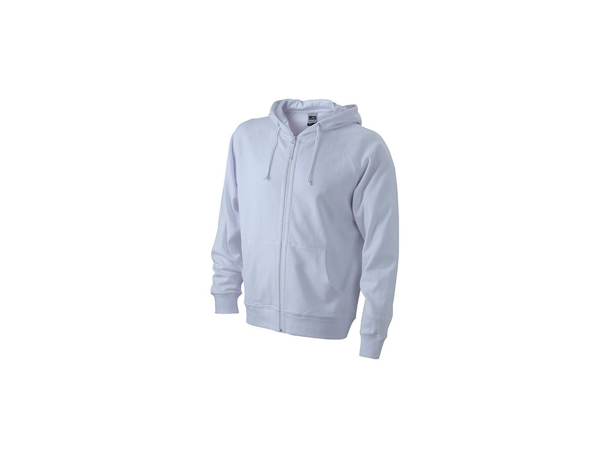 JN Hooded Jacket JN059 100%BW, white, Größe 2XL