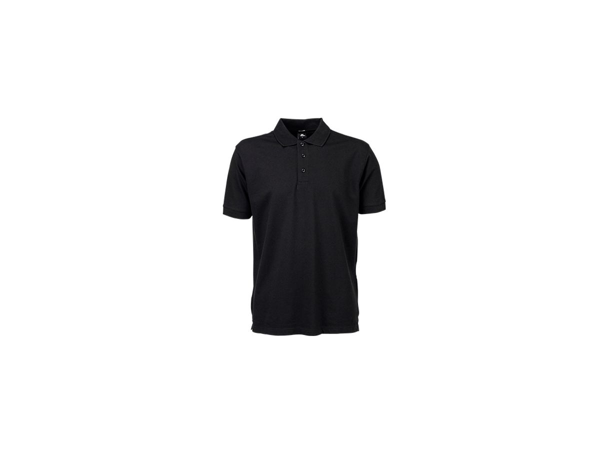 TEE JAYS Mens Stretch Deluxe Polo-Shirt 95%BW/5%Elastan  TJ1405 fb. black Gr. L