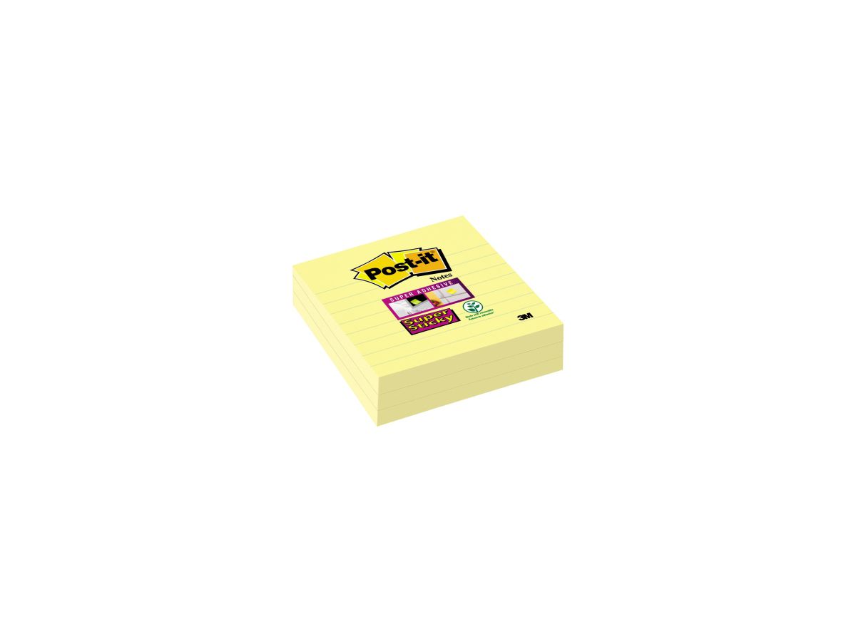 Haftnotiz Post-it Super Sticky 675-3SCY 101x101mm gelb 3 St./Pack.