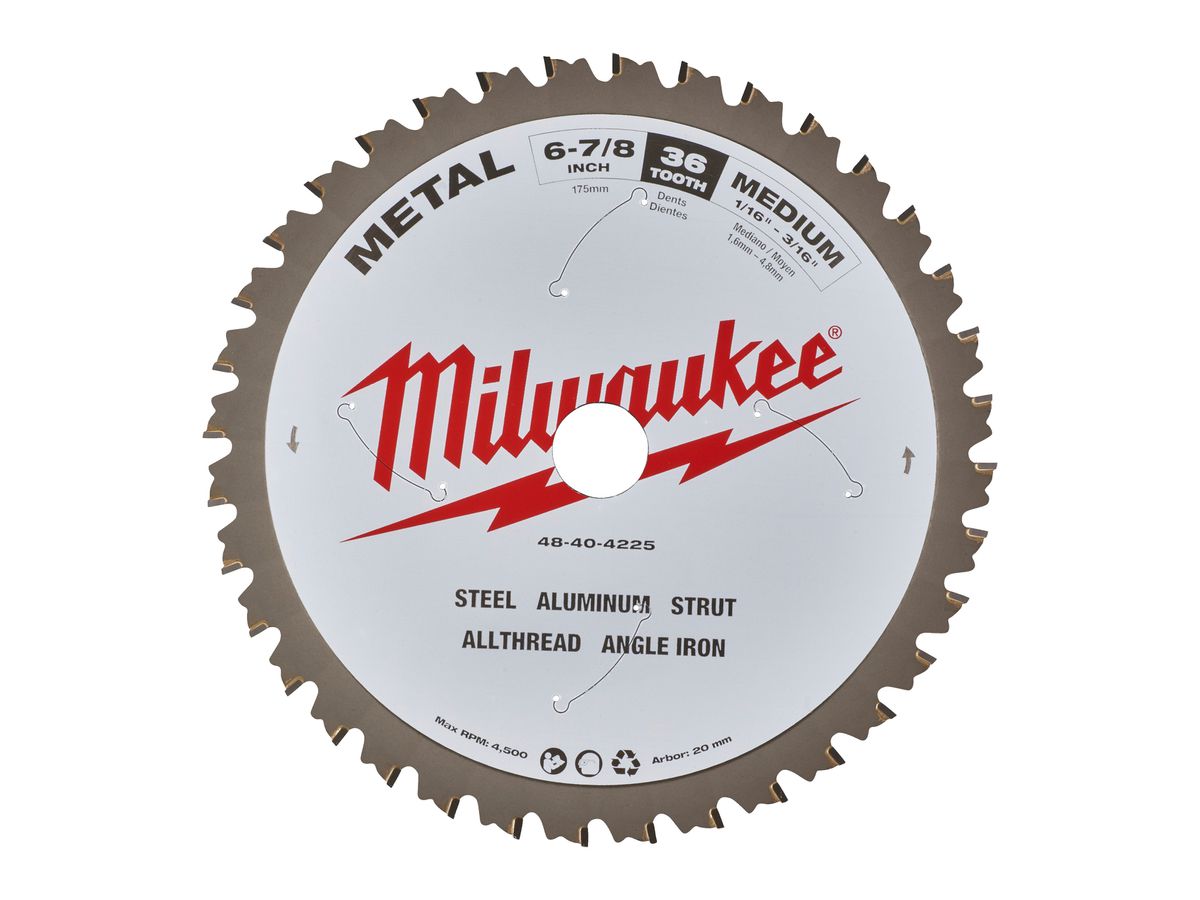 Milwaukee Metallkreissägeblatt 174/20mm 60Z