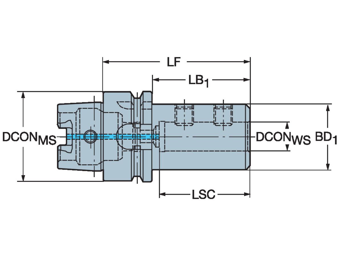 COROMANT HSK für ISO 9766 Adapter 392.41027-10025100A