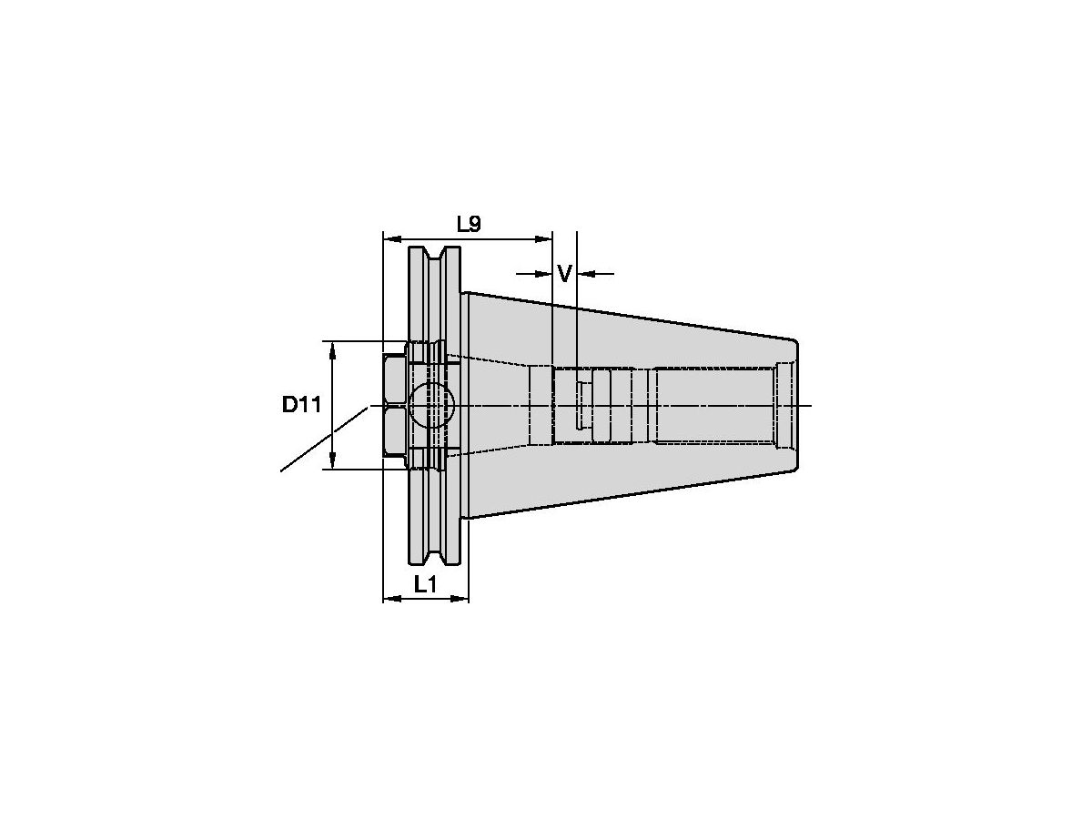 ERICKSON CV40ZSER32106 ER32 SHORT COLLET CHUCK - CV40 FORM Z