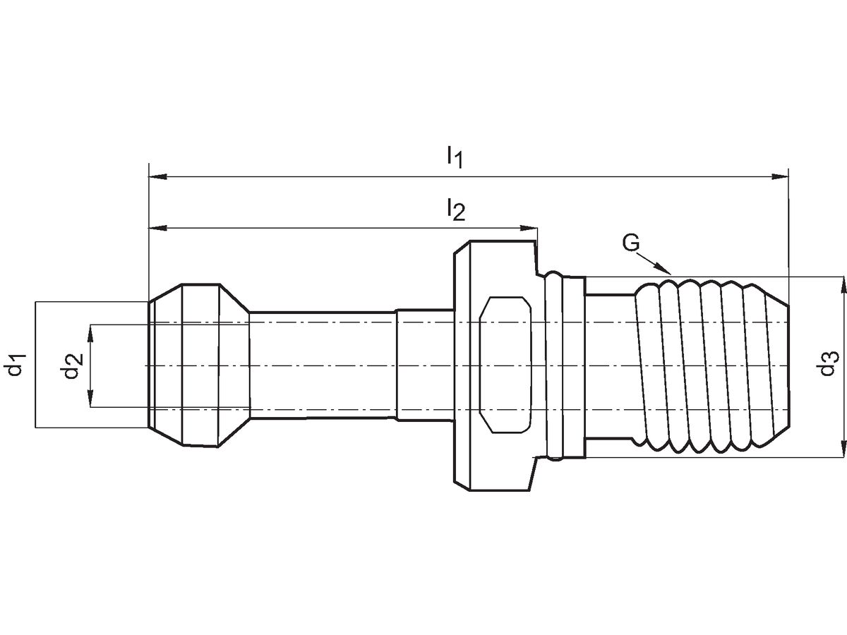 FORMAT Anzugsbolzen JISB6339 BT 40 45 Grad