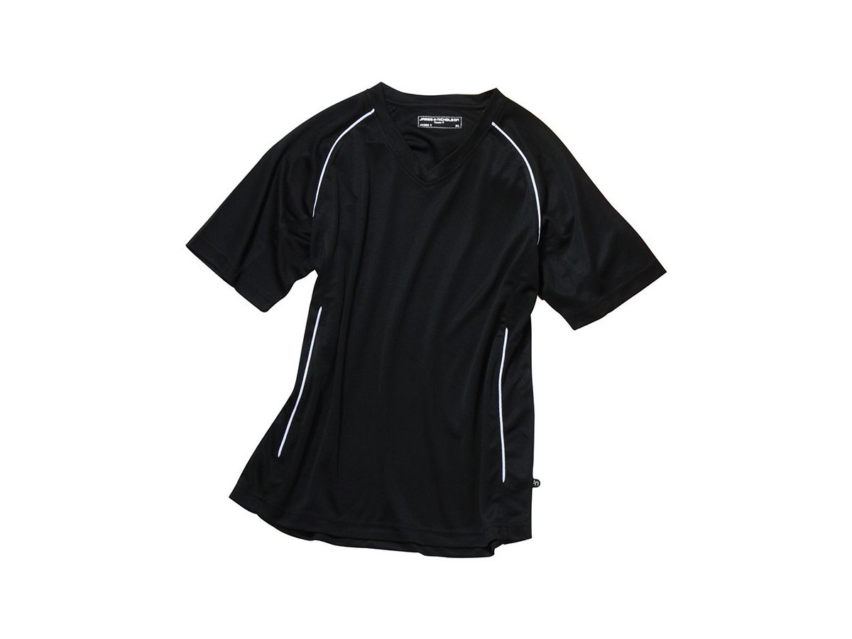 JN Team Shirt Junior JN386K 100%PES, black/white, Größe XL