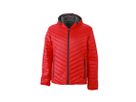 JN Mens Lightweight Jacket JN1092 100%PA, red/carbon, Größe XL