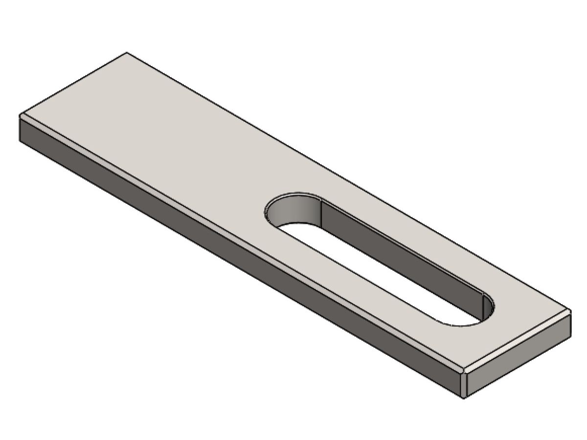 Unterleg-, Reduzierplatte für B-Halter VDI50BAK, 32 auf 25mm