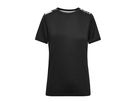 JN Ladies' Sports Shirt JN523 black/black-printed, Größe L