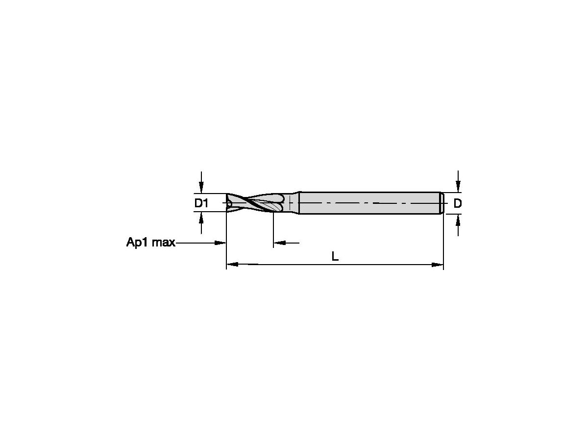 KENNAMETAL F3AH0150AWS30KCPM15 SC DRILL SLOT ENDMILL A D=1.5 Z=3 30°