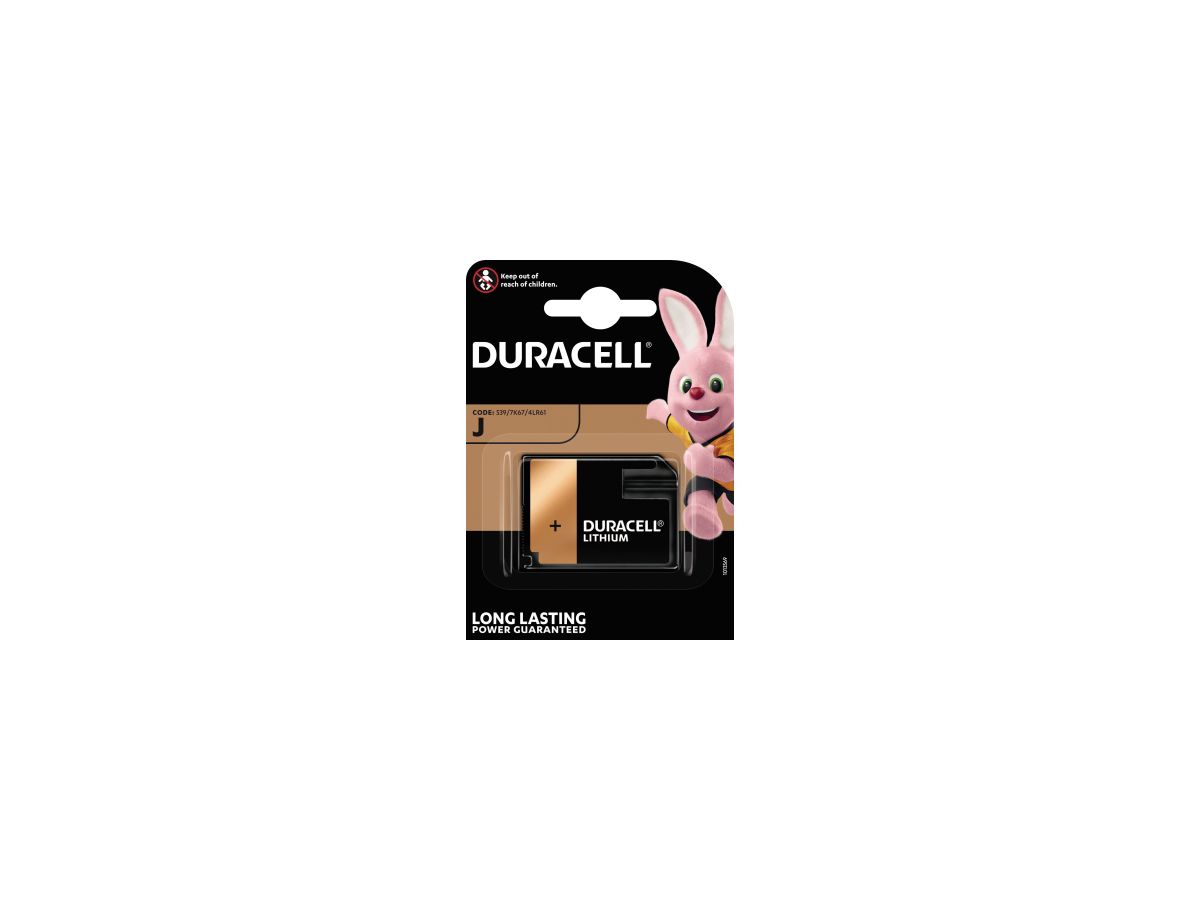 DURACELL Batterie Alkaline Security 767102 J 6V Retail Blister