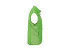 JN Mens Hybrid Vest JN1114 92%PES/8%EL, spring-green/silver,Gr. M