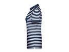 JN Ladies' Polo Striped 8029 navy/white, Größe M