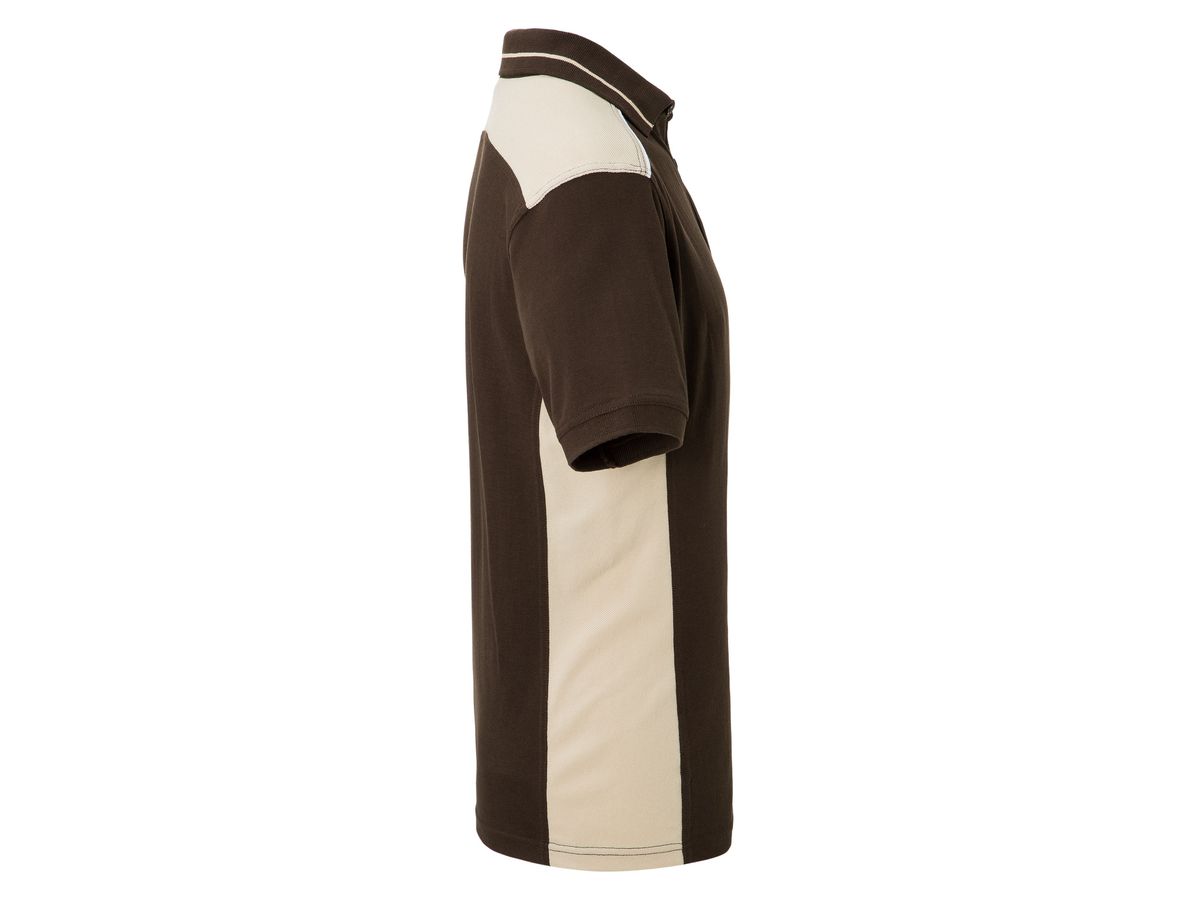 JN Men's Workwear Polo - COLOR - JN858 brown/stone, Größe 6XL