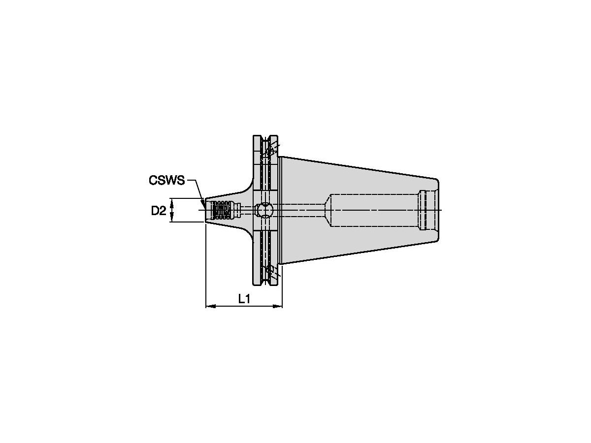 ERICKSON DV50BDL20050M DV50B DUO-LOCK DL20 L1=50MM