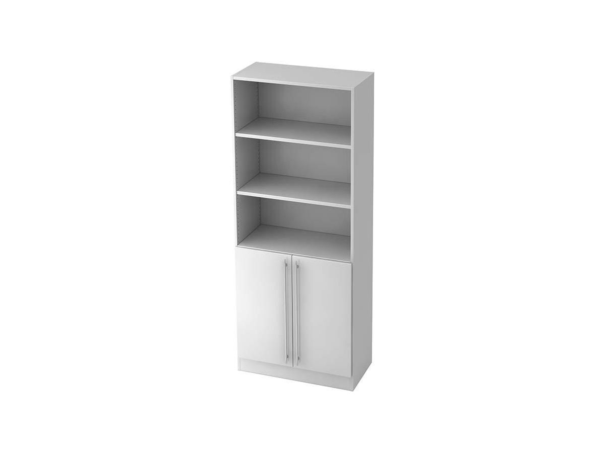 Kombiregalschrank 4 FB Weiß B 80cm