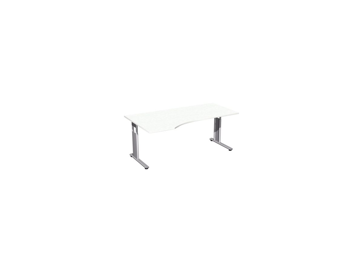 Geramöbel Schreibtisch Lissabon S-617306-WS 800xT.100x68 cm ws/si