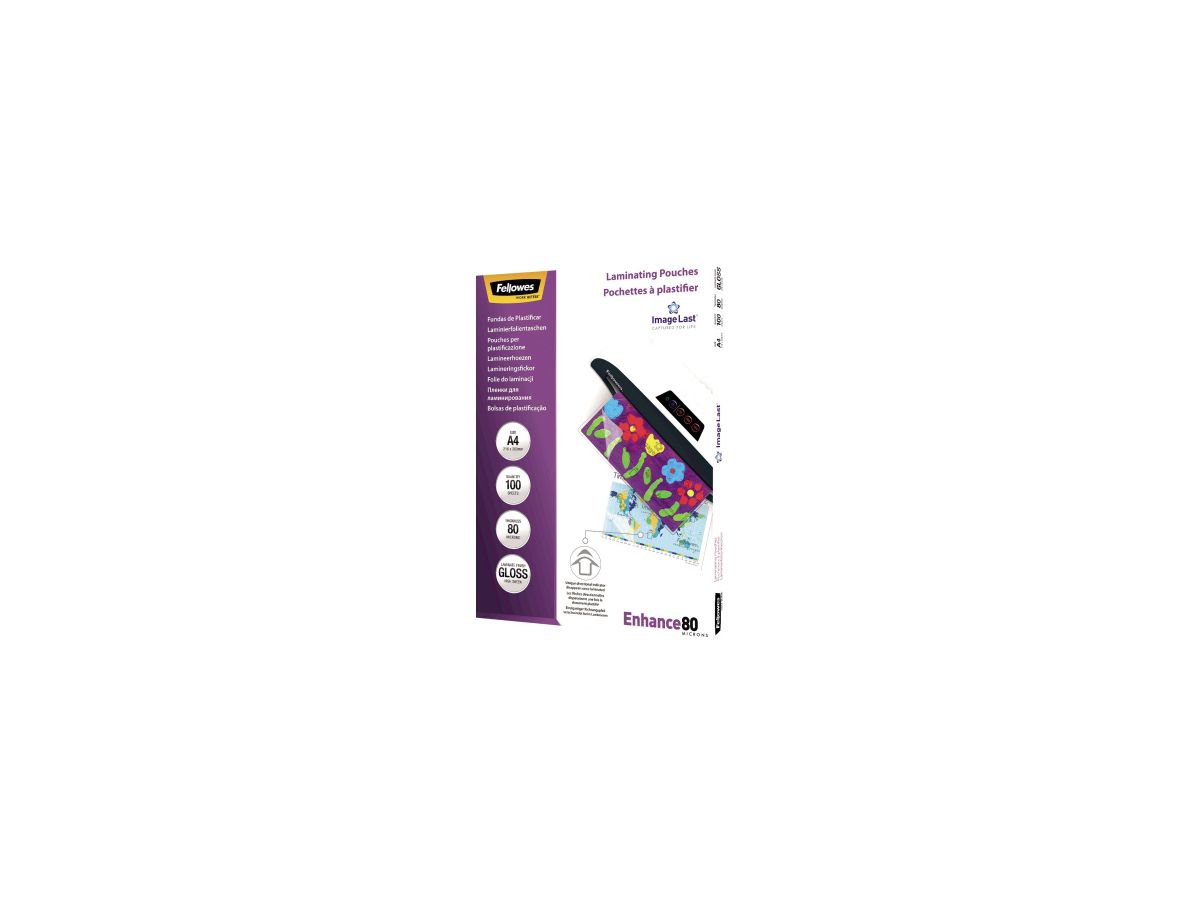 Fellowes Laminierfolie Enhance 80 5306114 DIN A4 tr 100 St./Pack.