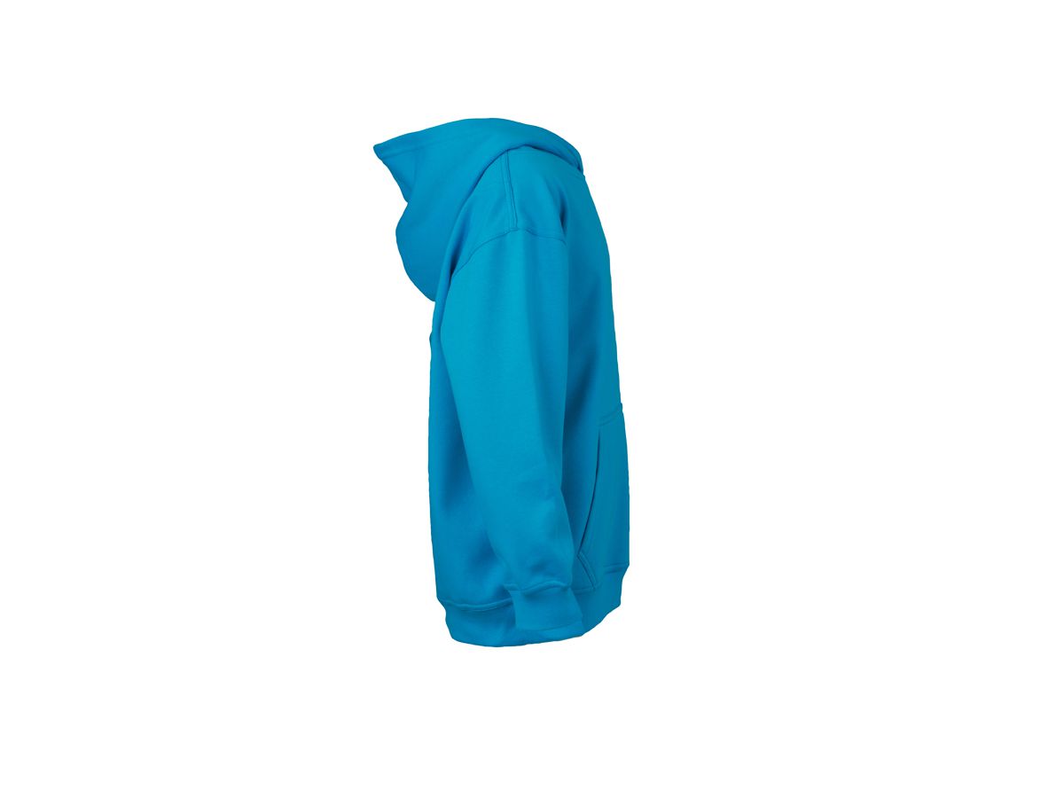 JN Hooded Sweat Junior JN047K 80%BW/20%PES, turquoise, Größe L