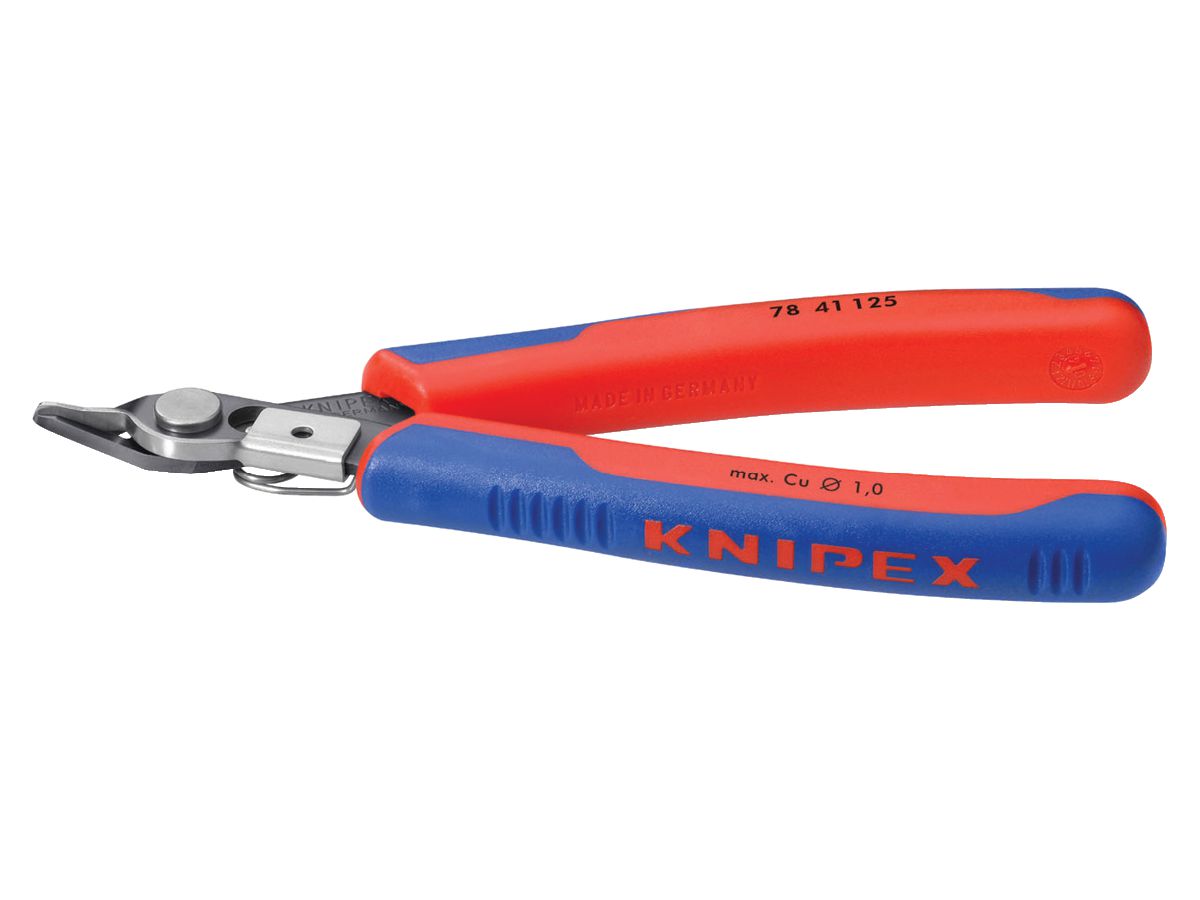 KNIPEX 78 41 125 Electronic Super Knips mit Mehrko.-Hülle brüniert 125 mm