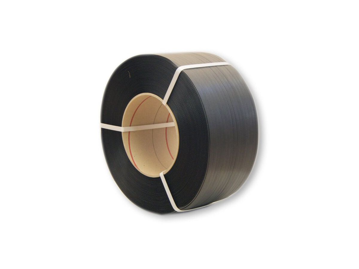 PP-Umreifungsband schwarz 12,0x0,55mm breit 3000mtr/rol.Hülse