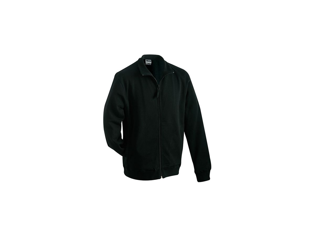 JN Sweat Jacket JN058 100%BW, black, Größe 2XL