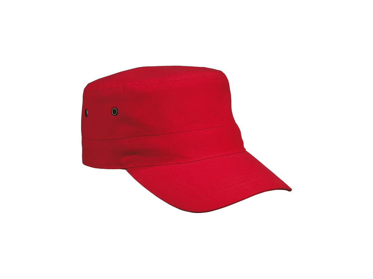 mb Military Cap MB095 100%BW, red, Größe one size
